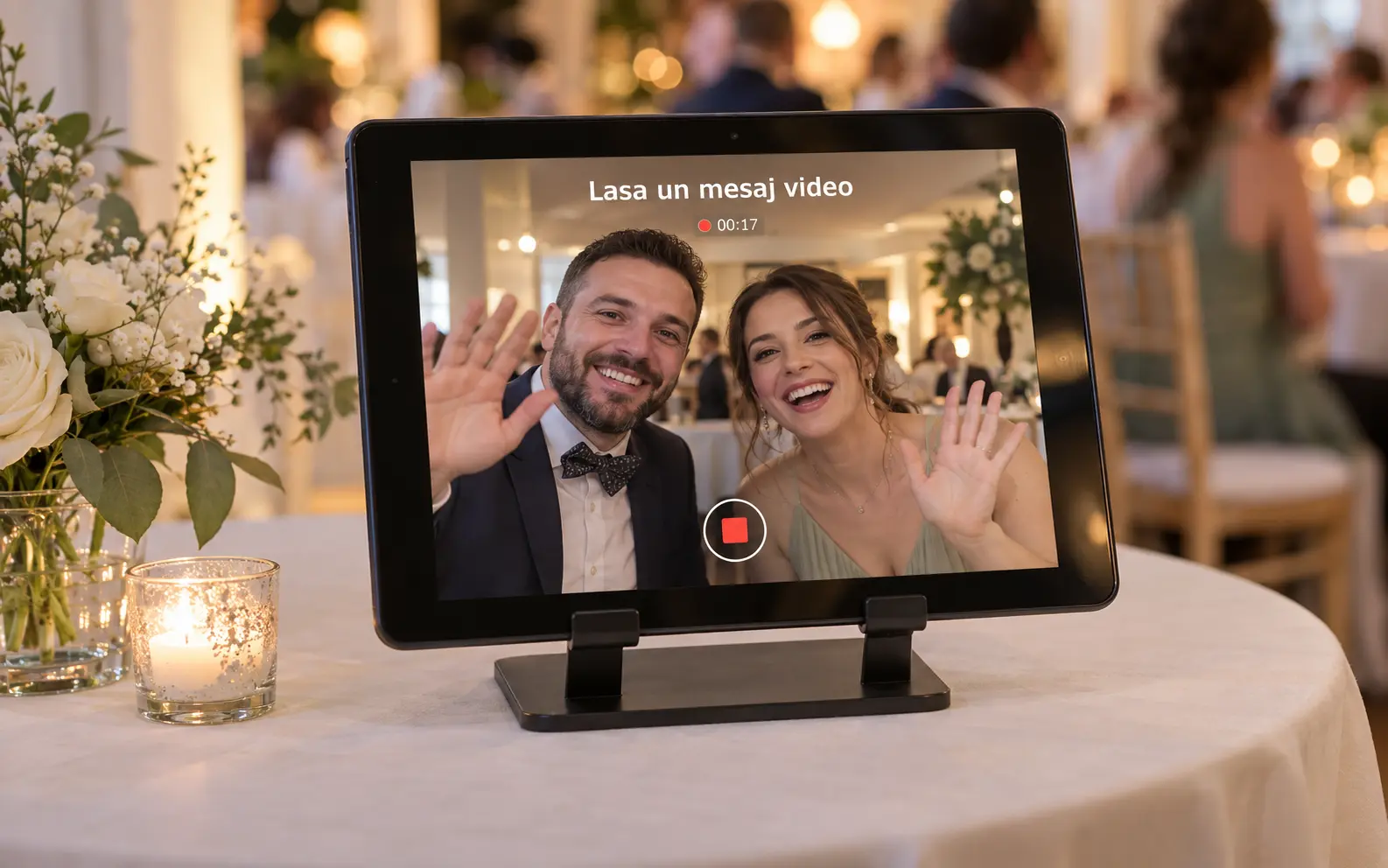 Video Guest Book pe tableta pentru evenimente